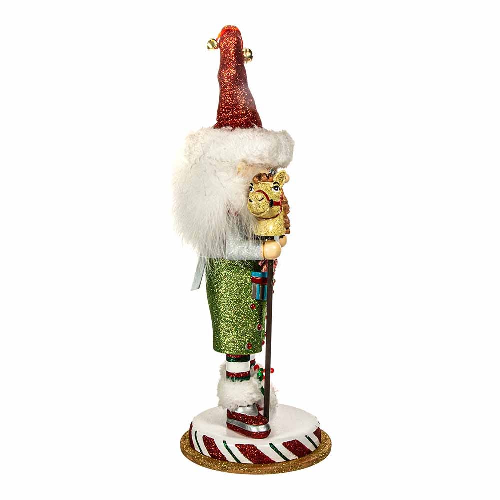 Kurt Adler 15-Inch Hollywood Elf with Hobby Horse Nutcracker